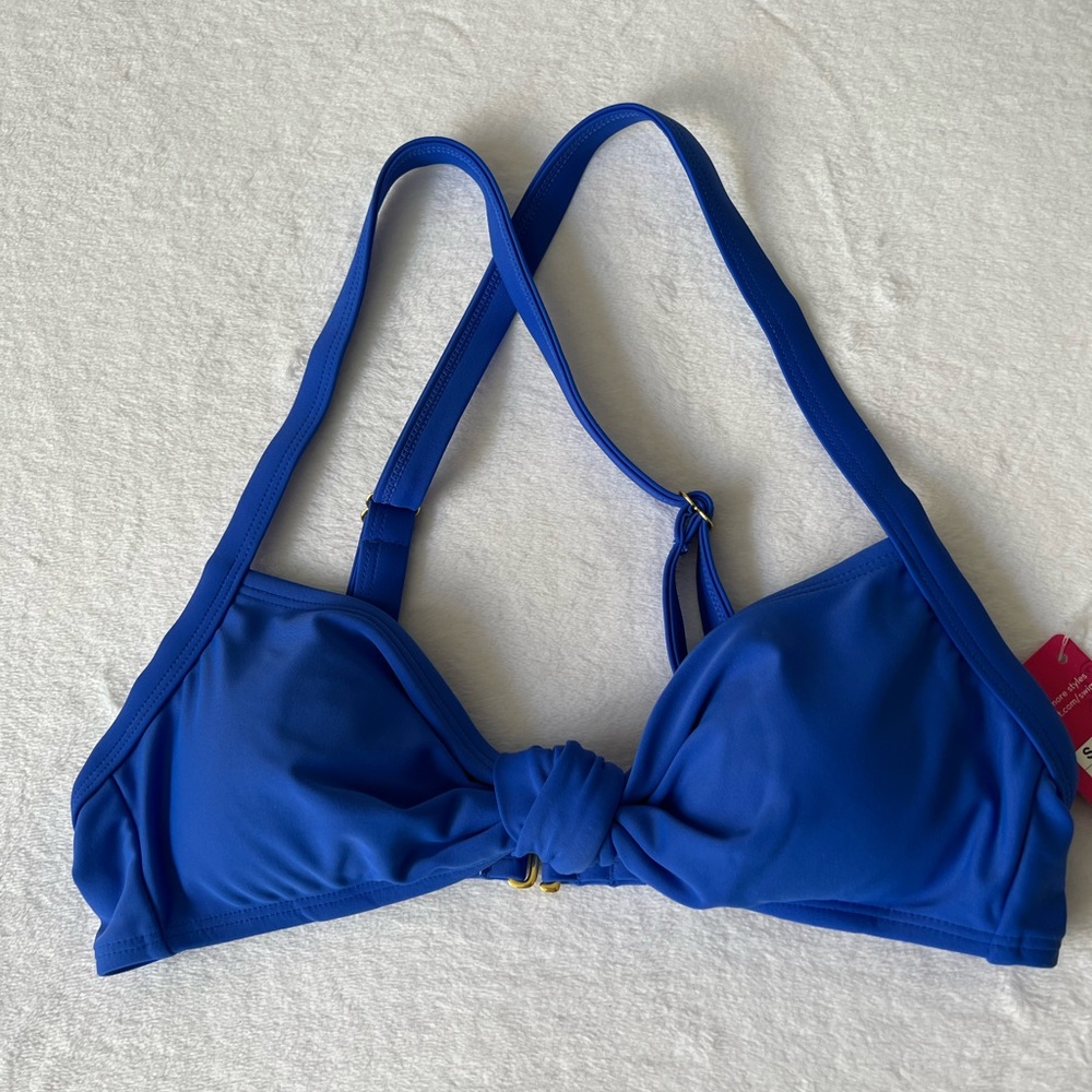 Dark Blue Bikini Top (Size SMALL)